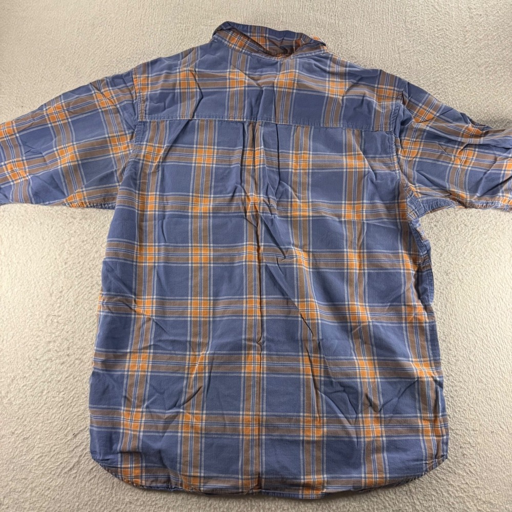 Columbia Mens L Button Down Plaid Long Sleeve Casual Shirt Fall Colors Everyday - Picture 10 of 10